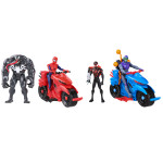 Sada 4 Figúrok – Spiderman, Goblin, Venom a Miles Morales + vozidlá